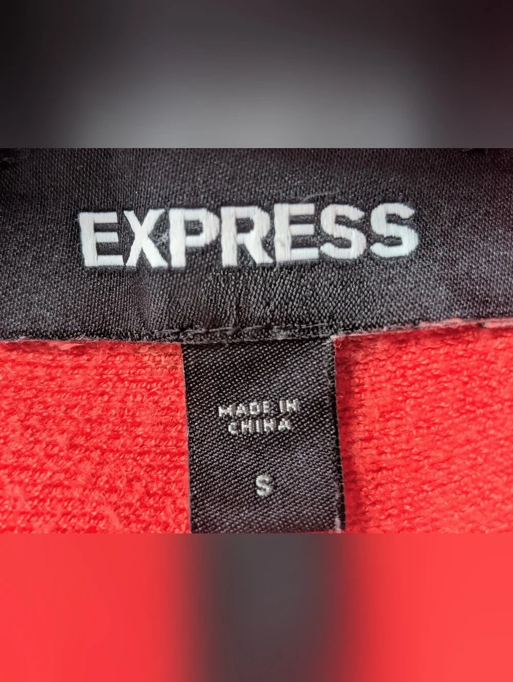 Express Coral Sweater Knit Midi Skirt Size Small Flare A-Line
